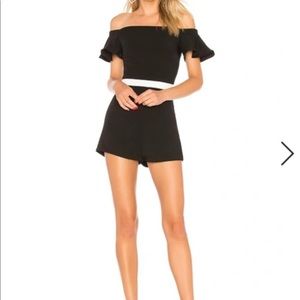Revolve Off Shoulder Romper NWOT size M